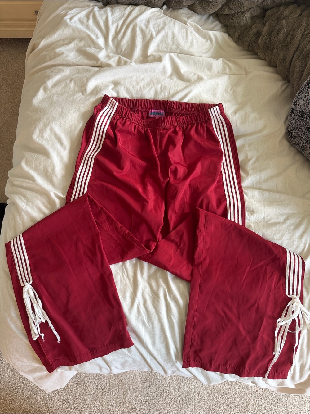 Edikted Red Track Pants